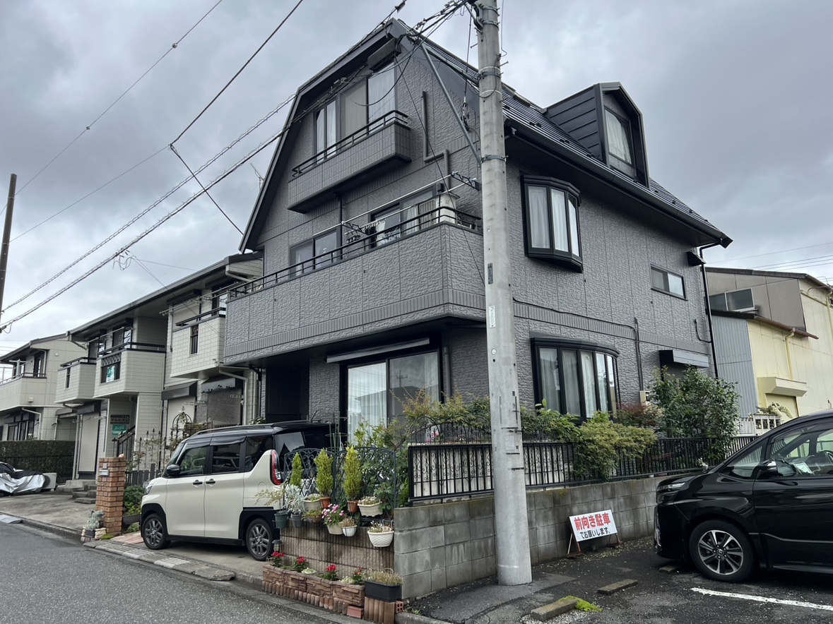 久喜市で戸建て住宅の外壁塗装を行った施工後の外観