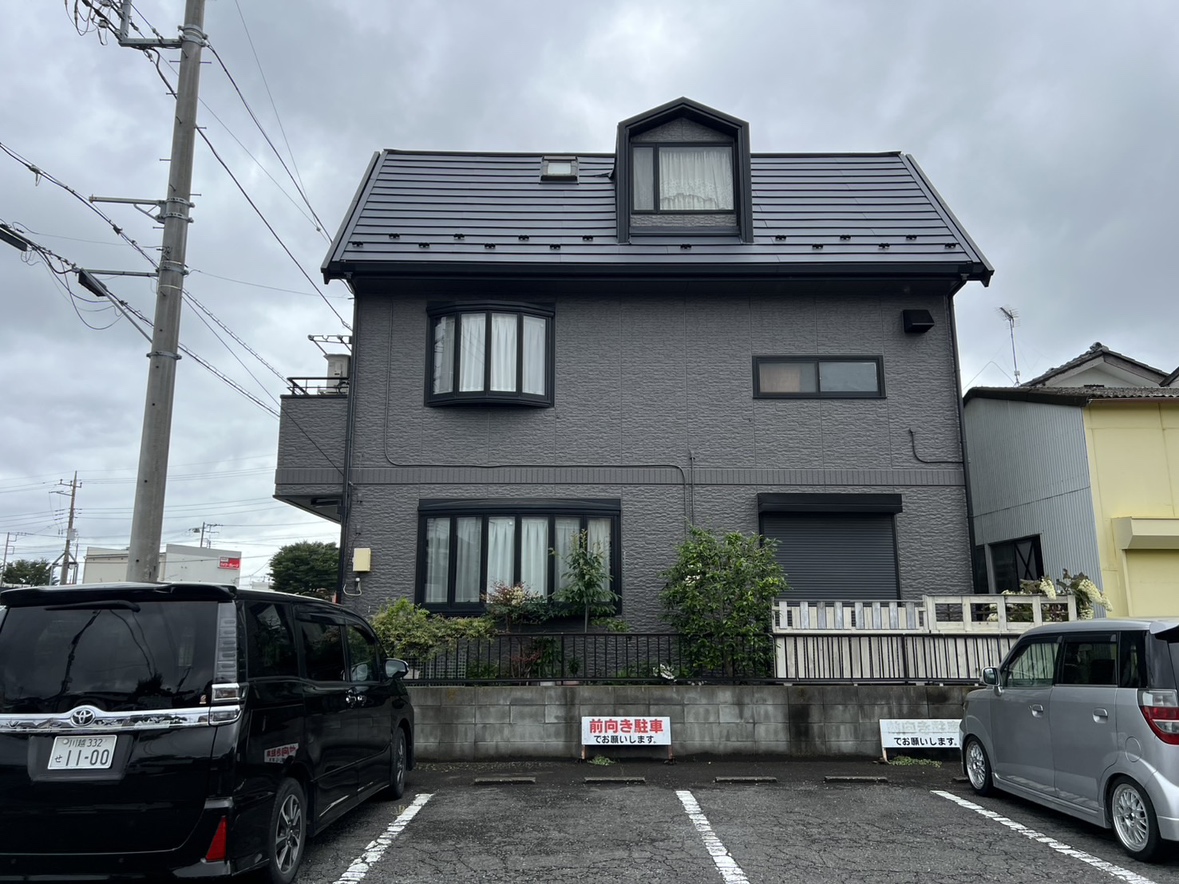 久喜市の戸建て外壁塗装後を正面から見た仕上がり